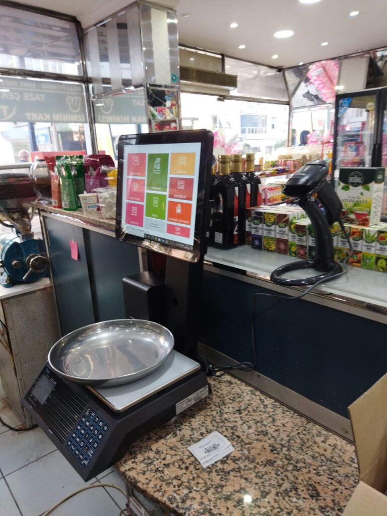 Kuruyemişciler için terazili barkod sistemi - pos terazi