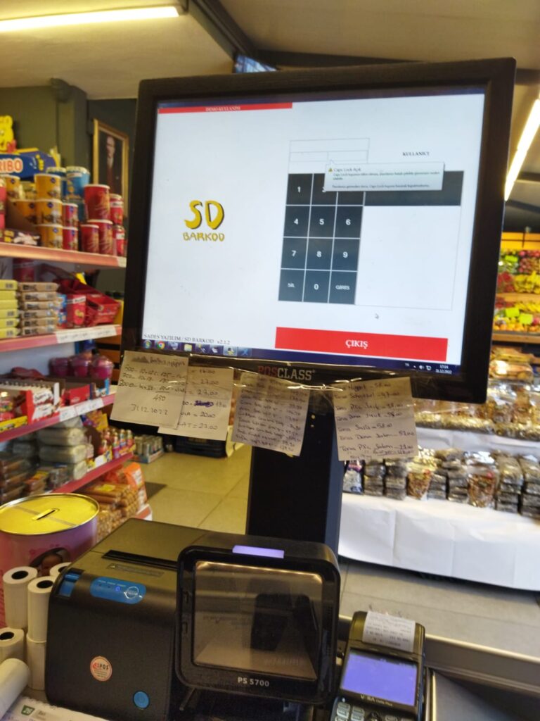 Marketler için barkod sistemi